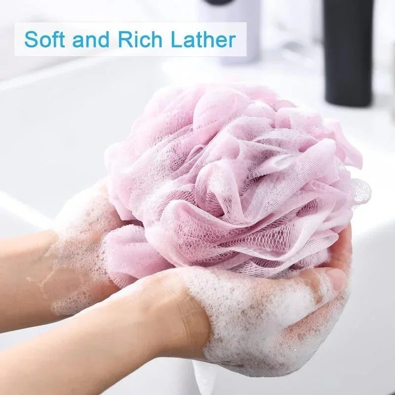 Large Bath Loofah Set - Soft Mesh Body Scrubber for Shower and Body Cleaning