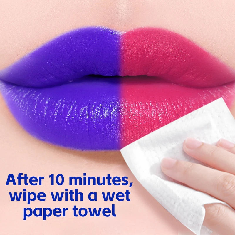 Color Changing Lipstick with Shimmer & Moisturizing Formula - Waterproof Gloss for Women