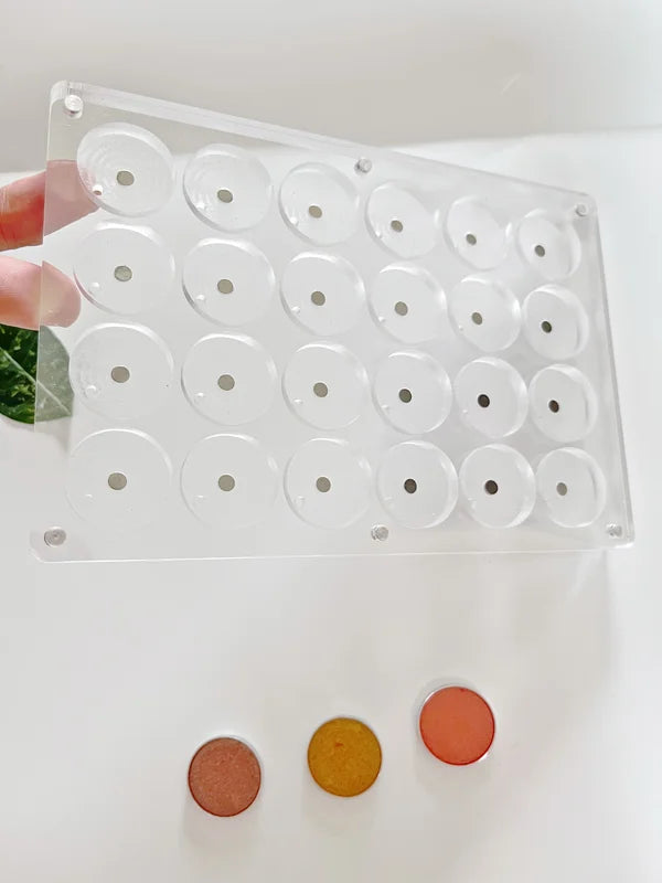 Empty Magnetic Eyeshadow Palette DIY Acrylic Makeup Organizer 24 Holes 26mm