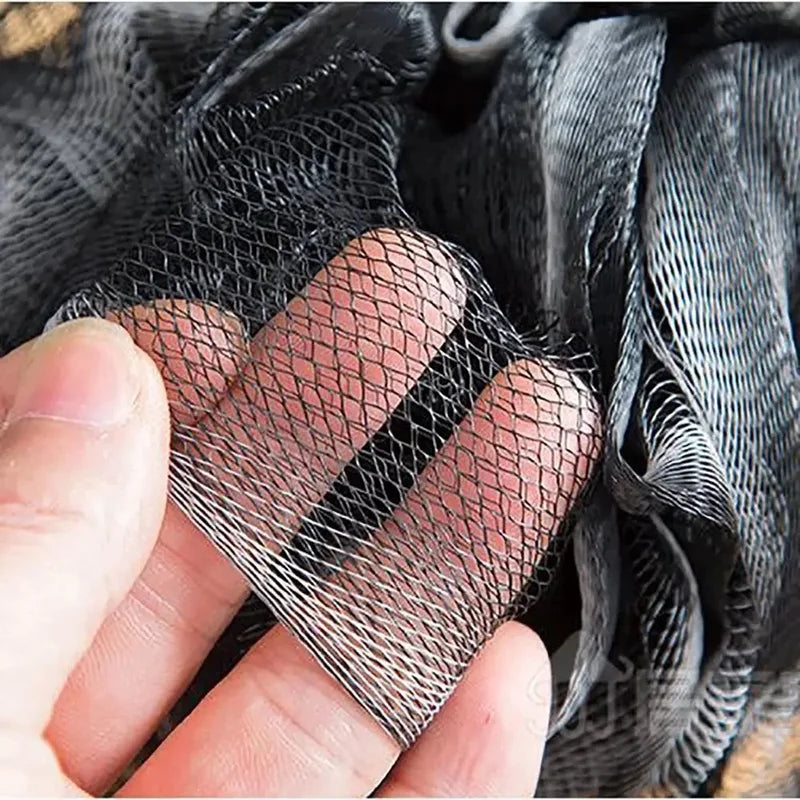 Black Shower Mesh Sponge Exfoliating Body Scrubber Bath Bubble Ball Cleaning Tool