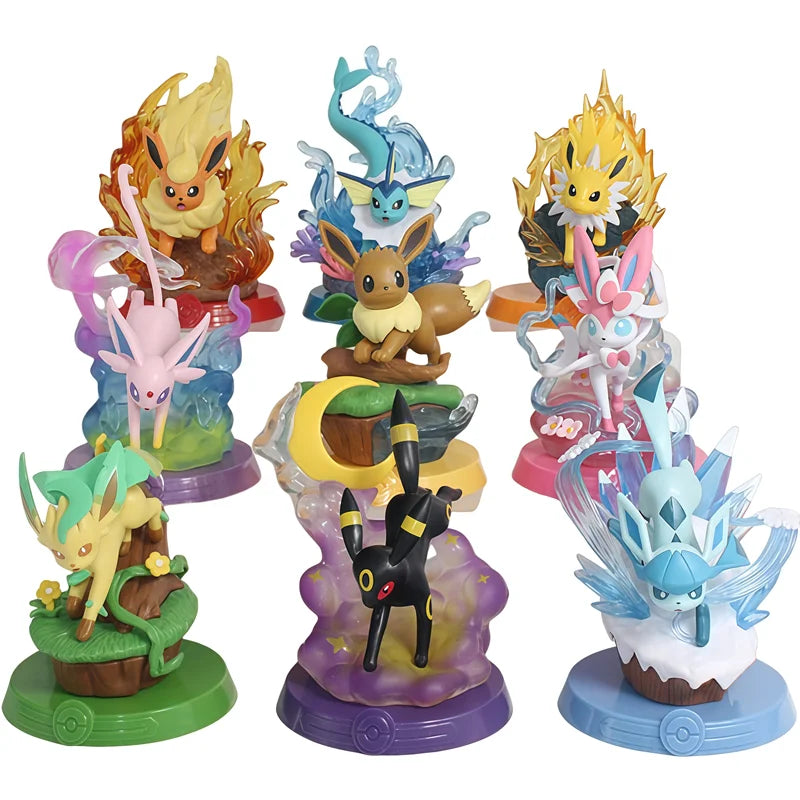 Pokemon Eeveelutions Anime Figure Set - Blind Box Toys for Kids & Collectors
