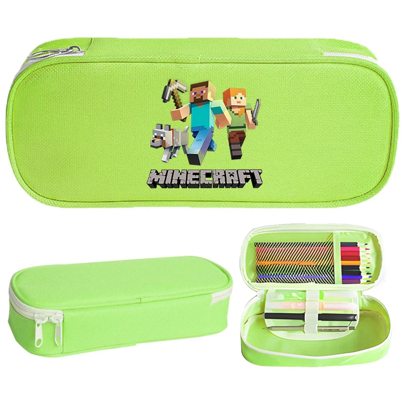 Game Themed Pencil Case for Students, Portable Pen Pouch, Back to School Organizer
