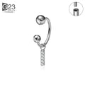Titanium Septum Ring C Shape Body Piercing Jewelry Hypoallergenic Cartilage Nose Nose Ring
