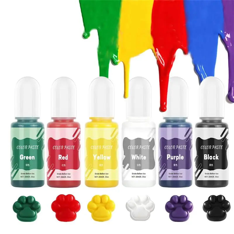 High Concentration Water-Based Color Paste for Resin & Gypsum - 10ml