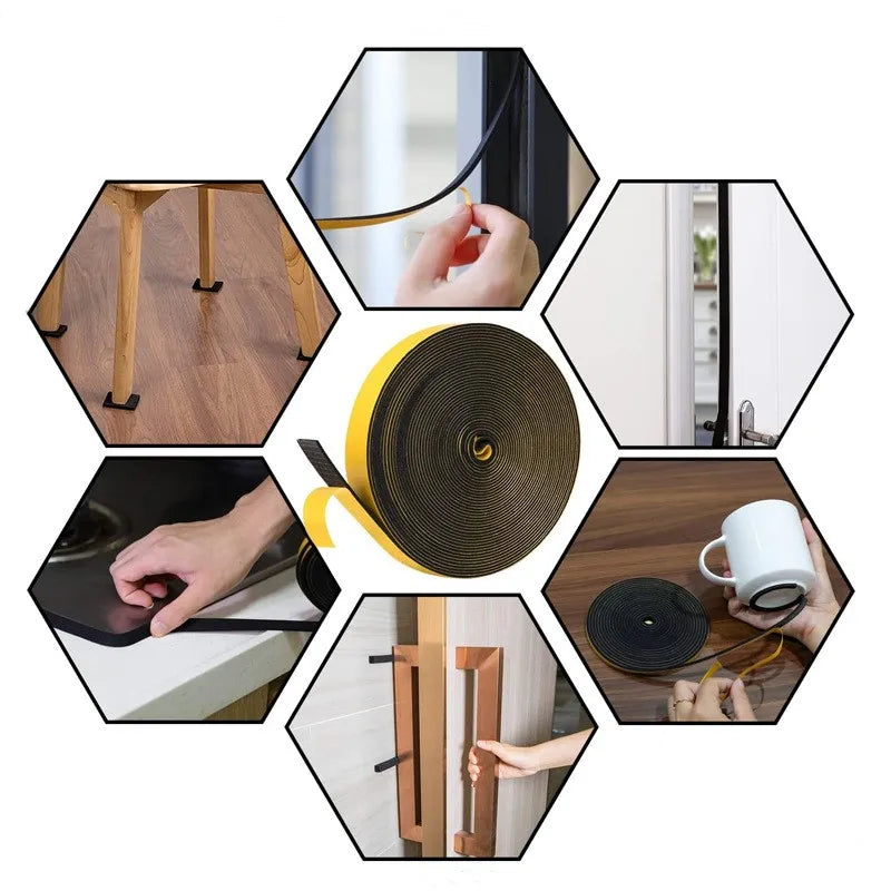 3mm Thick EVA Foam Tape - Waterproof Self-Adhesive Cushioning for Packaging & Insulation