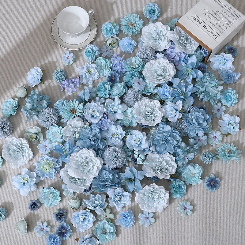 Artificial Rose Flowers 20Pcs - Silk Fake Blooms for Decor, Weddings, DIY