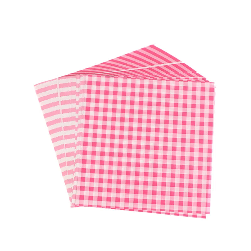 100Pcs Food Waxed Paper Oil-Proof Wrap for Baking Sandwiches Fries 18cm
