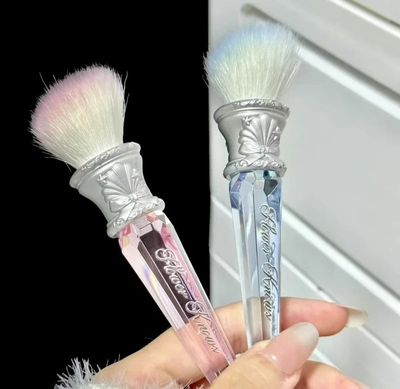 Fluffy Cosmetic Blush Brush for Face Powder & Foundation - Portable Makeup Tool