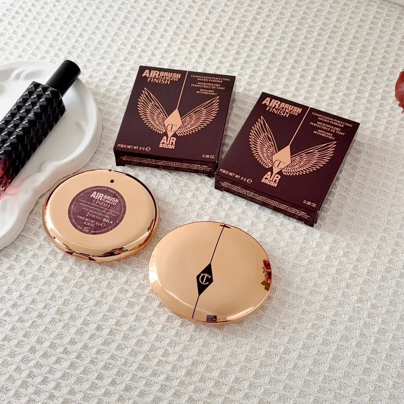 Portable Long-Lasting Face Powder with Foundation & Concealer Makeup Kit