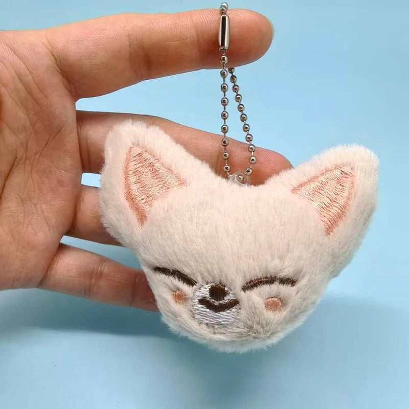 8pcs Cute Animal Plush Keychain Set - Mini Cartoon Stuffed Animal Pendants