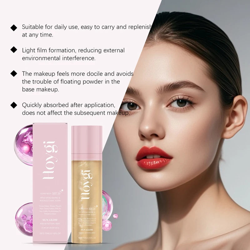 SPF 50+ Setting Spray Oil Control Matte Makeup Fixer Waterproof 75ml