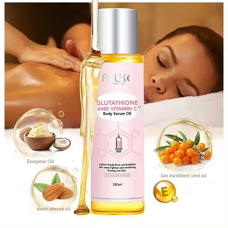 Glutathione & Vitamin C Skin Care Kit with Whitening Lotion & Body Oil