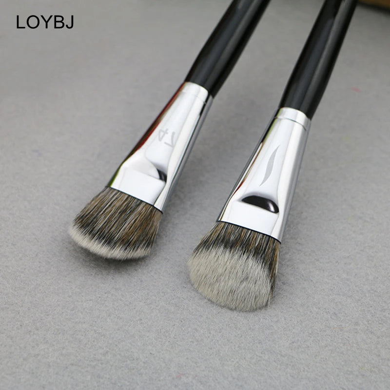 Professional Foundation Makeup Brush Set - Synthetic Face Blenders & Concealer Tools