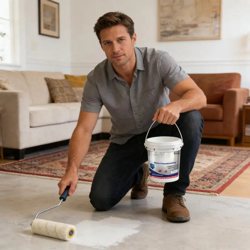 Garage Floor Epoxy Paint Non-Slip High-Gloss Coating Waterproof Floor Finish