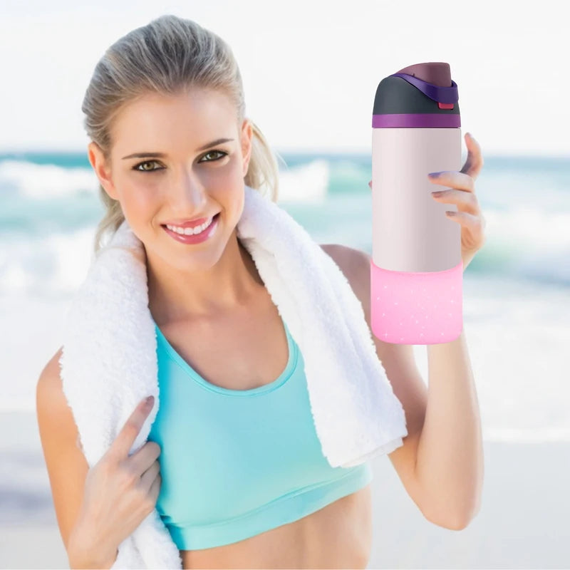 Silicone Water Bottle Boot for 24oz-40oz Owala Bottles, Anti-Slip Protective Sleeve
