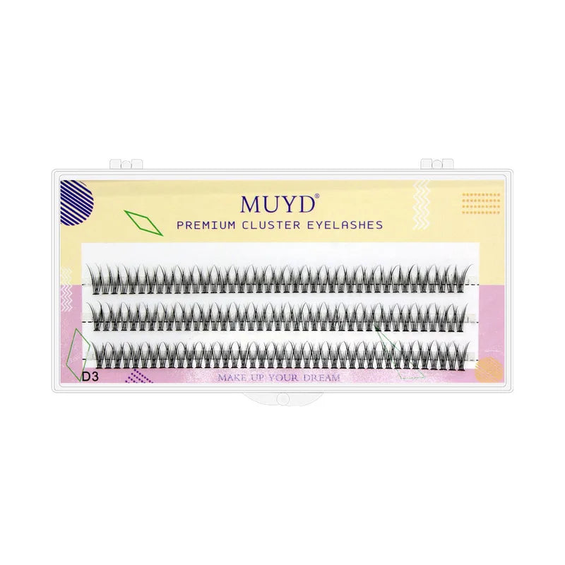 120PCS Dovetail Fly Silk Eyelashes V Shape Fish Tail False Eyelash Extensions
