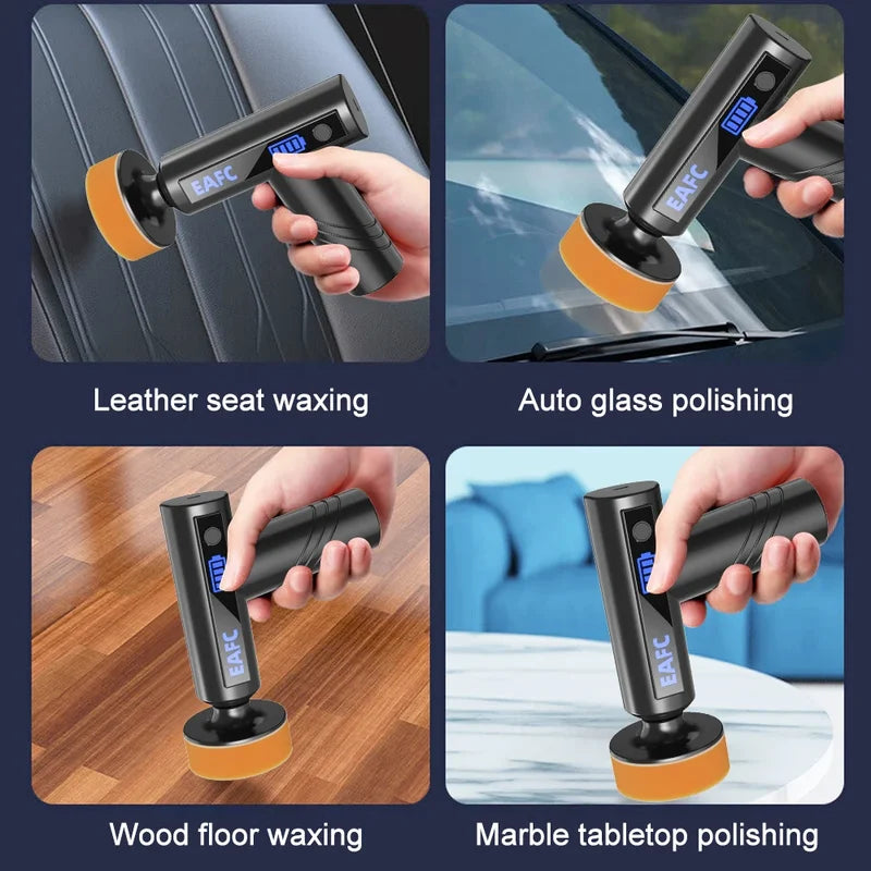 Wireless Car Waxing Polishing Machine for Scratch Repair & Glass Care