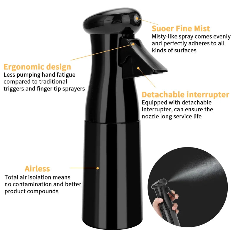 200ml Hairdressing Spray Bottle with Fine Mist for Salon Disinfection & Watering