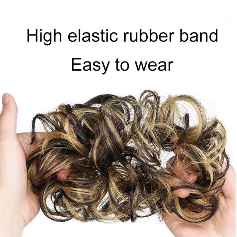Synthetic Curly Hair Bun Extensions for Updos - Messy Chignon Hairpieces for Women
