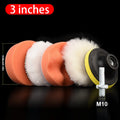 6PCS Car Polishing Sponge Pads Kit - Foam Buffer for Waxing & Scratch Removal