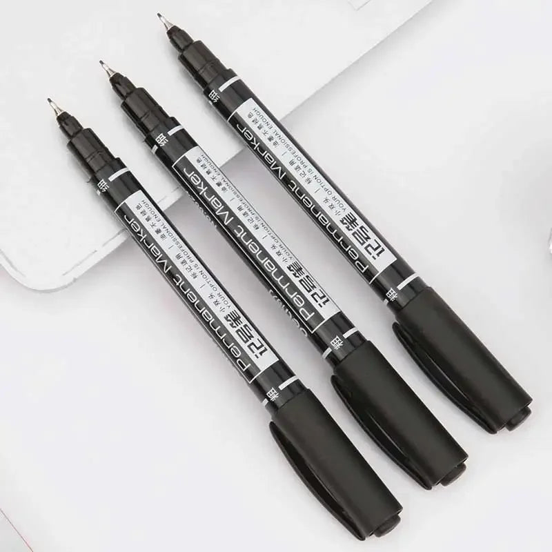 9pcs Waterproof Permanent Paint Marker Pen Set Oil-Based Quick Dry Stationery