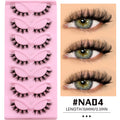 False Eyelashes Cat Eye Fluffy Natural Look Winged Effect Cruelty-Free Faux Mink