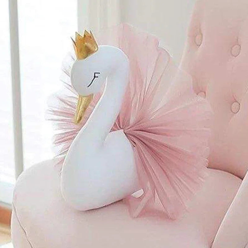 Kids Room Wall Decor Swan Doll Art Hanging for Nursery & Baby Room