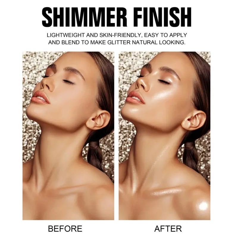 Colorful Body Highlight Spray Glitter Makeup Highlighter Spray For Face & Body