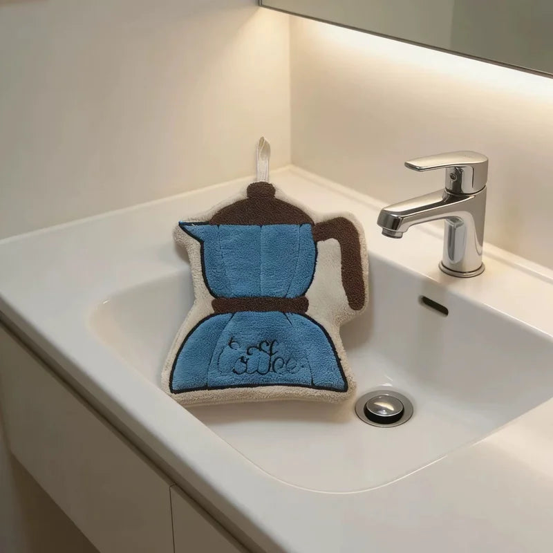 Ultra Light Coffee Towel - Quick Dry Hanging Kitchen & Bathroom Towel