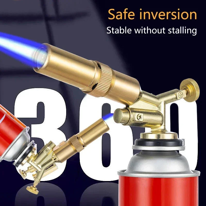 Portable Gas Torch Flame Butane Burner for Camping BBQ Welding Kitchen