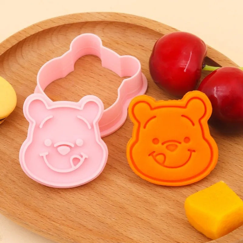 3D Cartoon Winnie The Pooh Cookie Cutter Set for Baking & Clay Crafting
