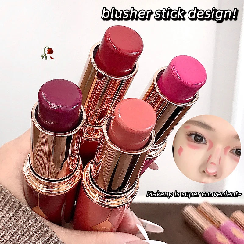 Multi-Use Lip & Cheek Tint Stick - Hydrating Glow, Natural Low Saturation Shades