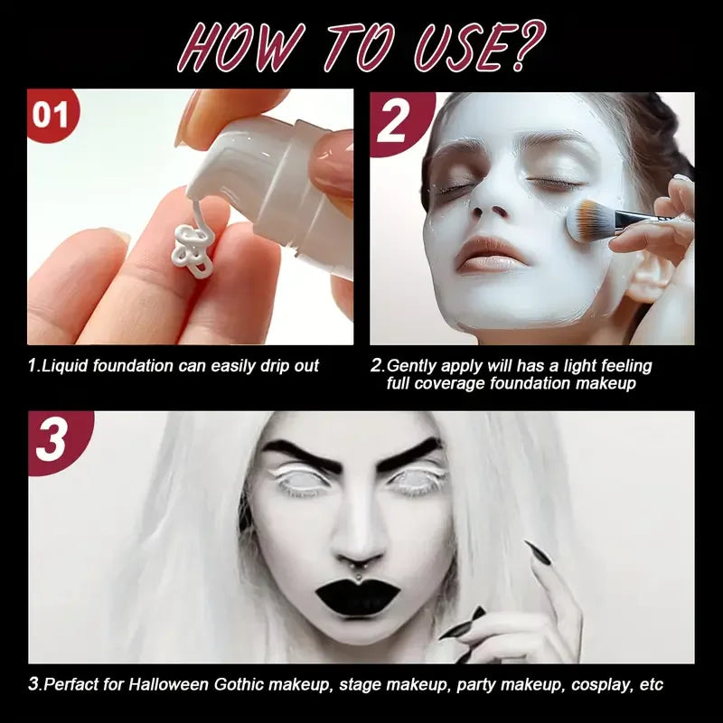 Full Coverage Liquid Foundation for Face & Body - Long Lasting Matte Finish