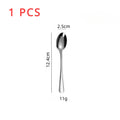 Stainless Steel Espresso & Dessert Spoons Set - 4.7 Inch Mini Coffee Spoons, 6 Pieces
