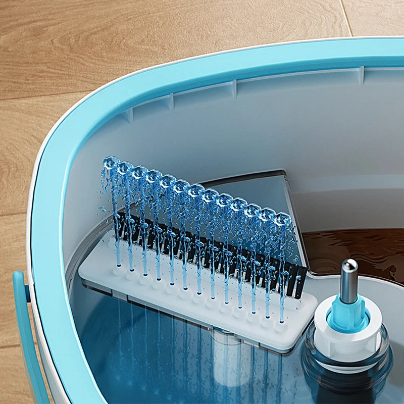 Spin Mop Floor Cleaning Kit with 360° Rotating Head and Water Spray — Household Floor & Dust Mop