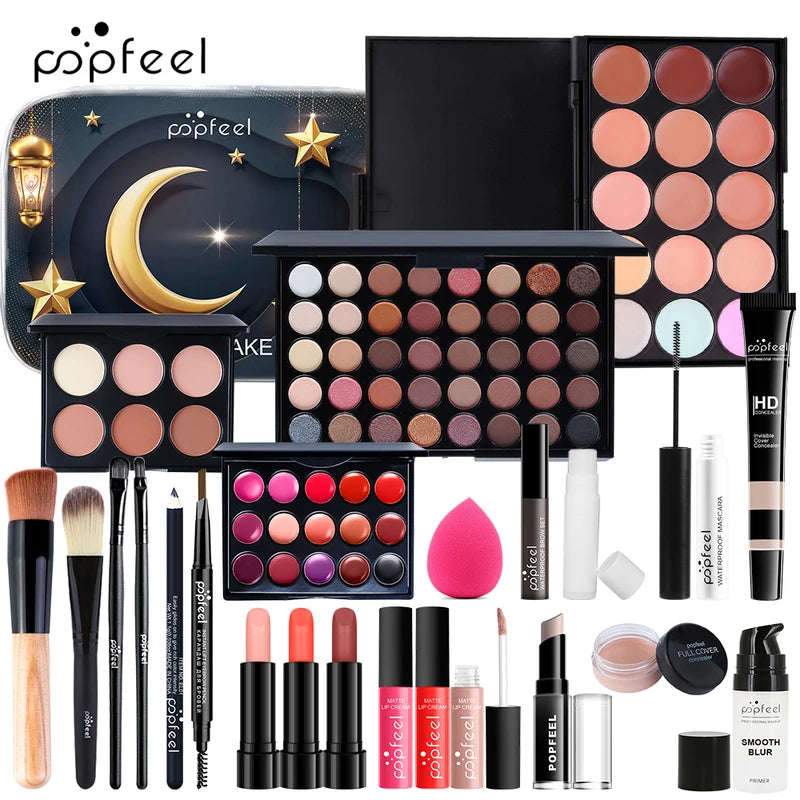 Festival Makeup Set 24-Piece Cosmetic Collection for Gifting & Daily Use