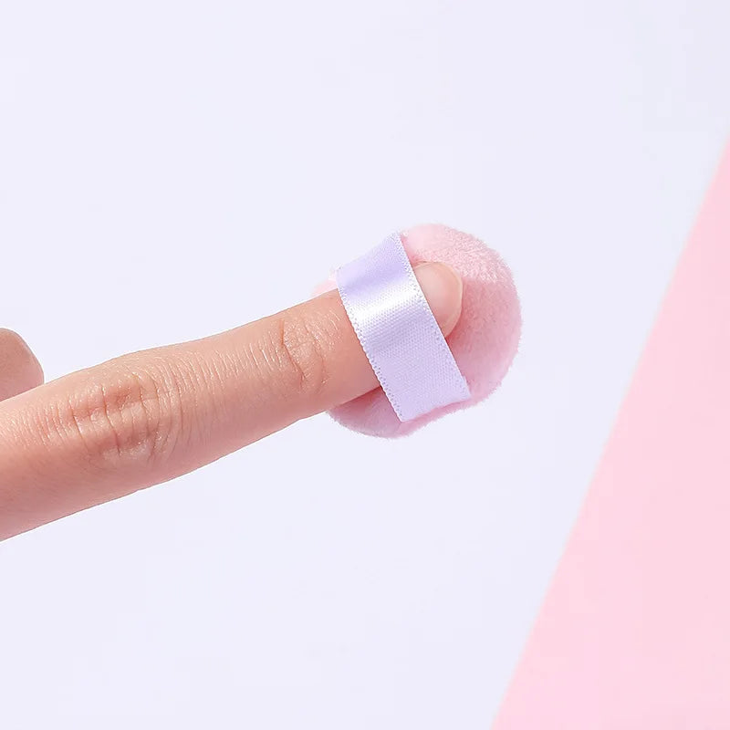 Velvet Mini Finger Puff Makeup Powder Sponge Face Concealer Blender Cosmetic Tool