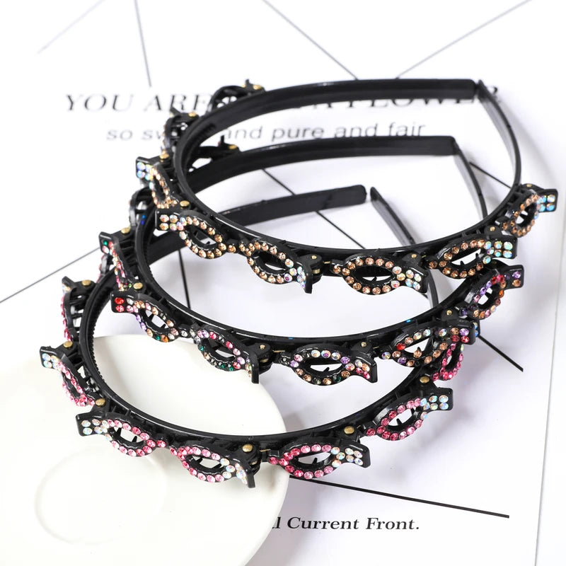Fashion Pearl Hair Hoop Bands for Women - Double Layer Headwear Accessory