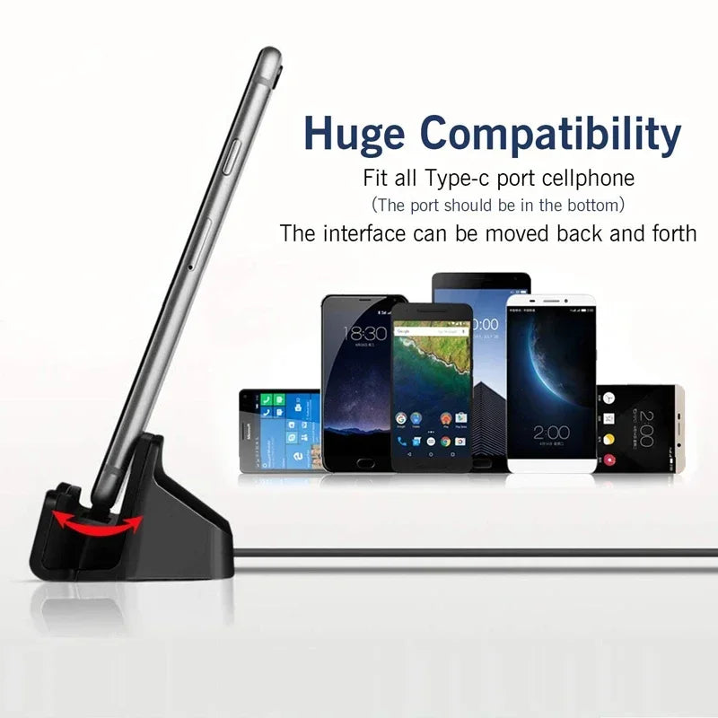 Type C USB Dock Charger Station for iPhone and Samsung Devices - Universal Charging Stand