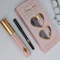 Multi-Color Lip & Eye Makeup Palette with Lip Liner, Gloss, and Setting Powder