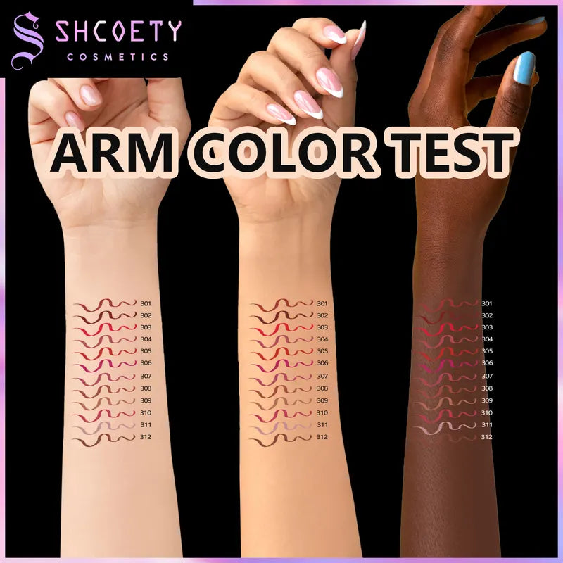 12-Color Matte Lip Pencil Set - Long-Lasting Lip Makeup Kit