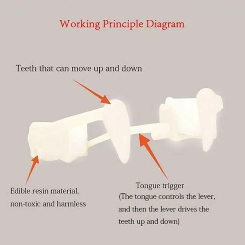 Vampire Teeth Dentures Fangs Halloween Costume Prop Party Favors