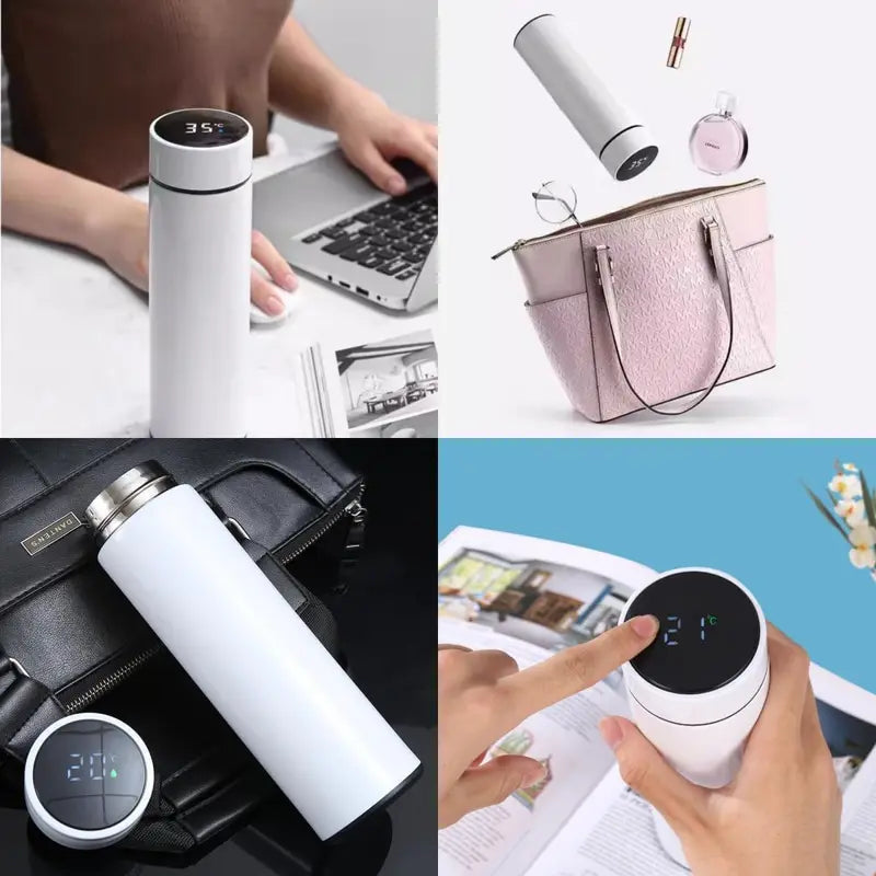 500ML Insulated Stainless Steel Thermos Bottle - Outdoor Vacuum Travel Mug