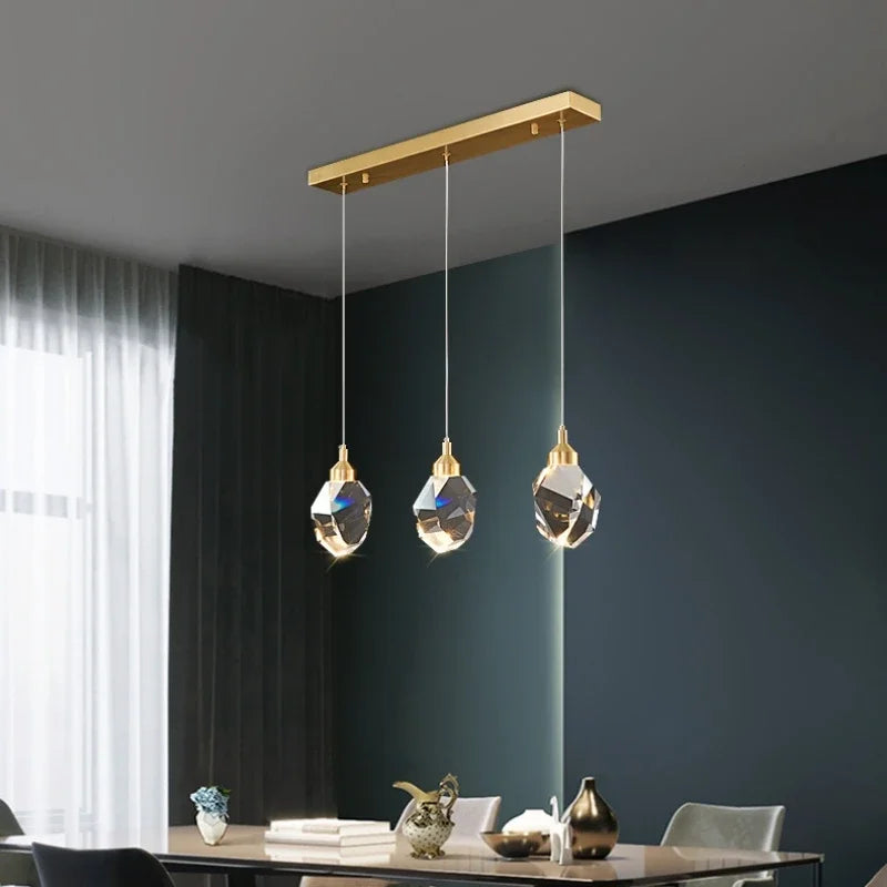 Modern Crystal LED Pendant Chandelier for Living Room Kitchen Bedroom Home Decoration