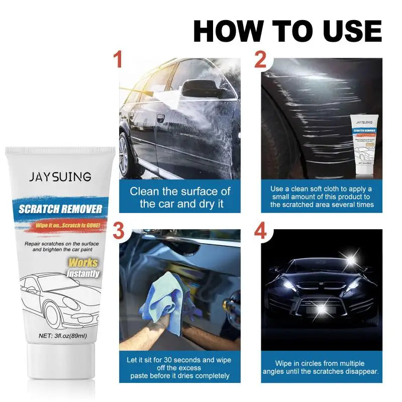 Car Scratch Remover Polish Kit for All Vehicle Surfaces - Nano Sparkle Cloth