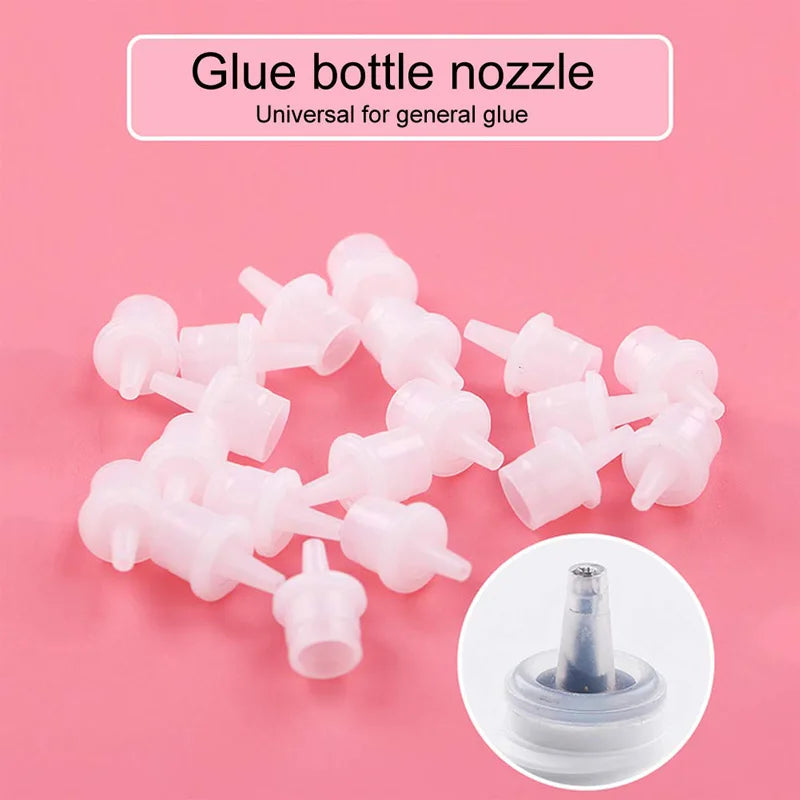 Eyelash Glue Bottle Nozzle Caps Replacement Lipstick Tips for Lash Glue - Multiple Colors