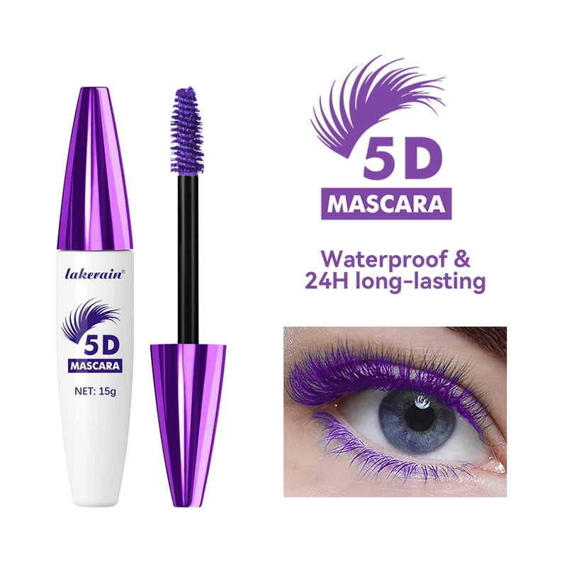5D Waterproof Lengthening & Volumizing Mascara - All Colors, 15g