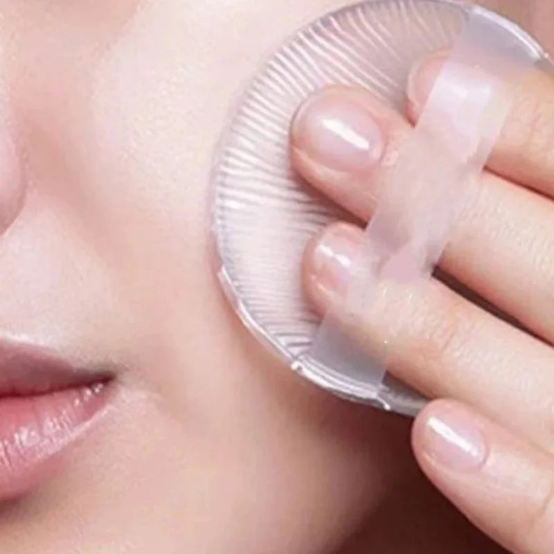 Silicone Makeup Sponge Set - Non-Absorbing Transparent Foundation Puffs