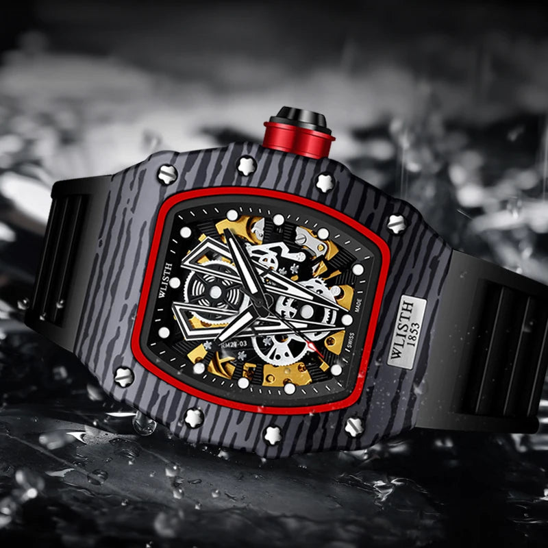 Mechanical Men's Watch Waterproof Luminous Business Wristwatch - Multiple Colors
