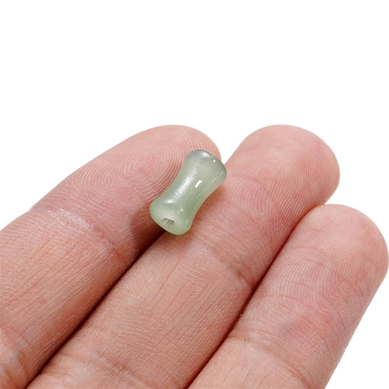 Imitation Jade Glass Beads 30Pcs for DIY Jewelry Making - Spacer Beads for Bracelets & Necklaces
